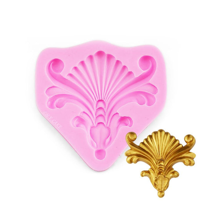 Shell Medallion Silicone Mold - NY Cake | Cake Decorating & Baking Supplies