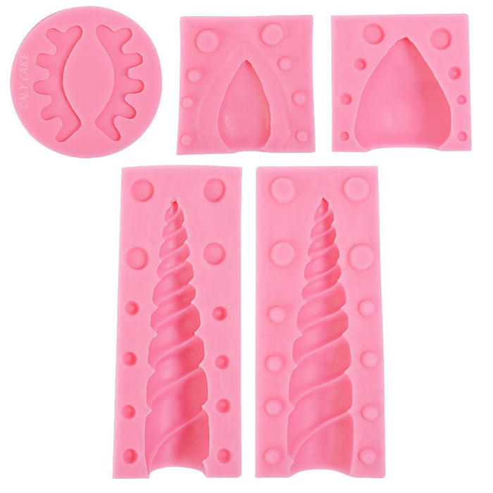 3D Unicorn Horn, Ear & Eye Mold - NY Cake | Cake Decorating & Baking Supplies