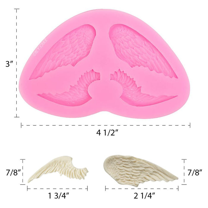 Angel Wings 4 Cavity - NY Cake | Cake Decorating & Baking Supplies