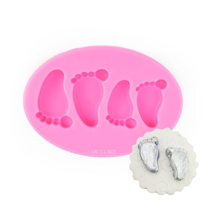 Baby Feet Silicone Fondant Mold - NY Cake | Cake Decorating & Baking Supplies