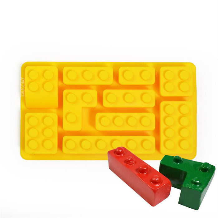 Block Silicone Mold (Lego) 10 Cavity - NY Cake | Cake Decorating & Baking Supplies