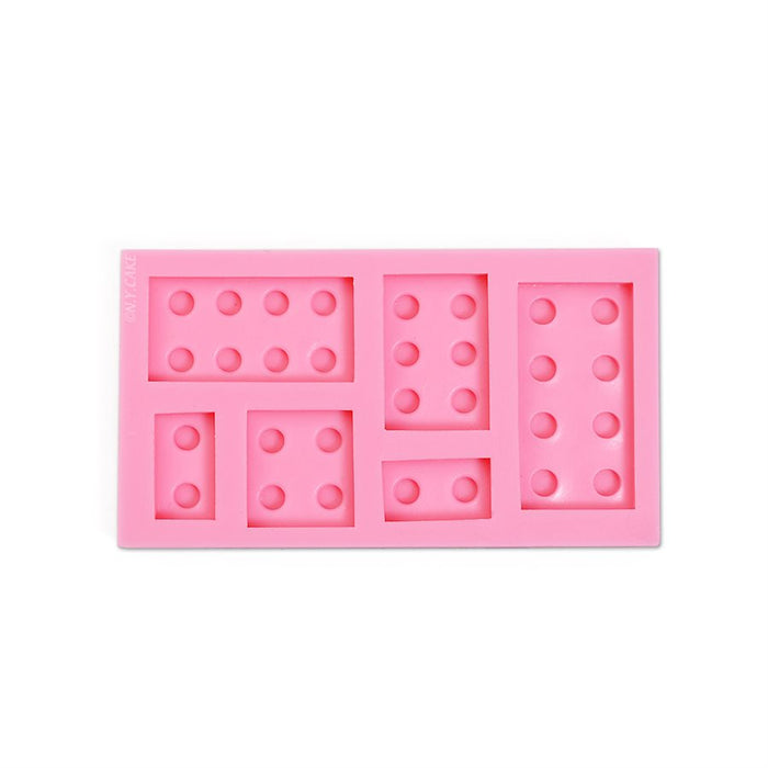 Brick, Block Silicone Mold (Lego) 6 Cavity - NY Cake | Cake Decorating & Baking Supplies