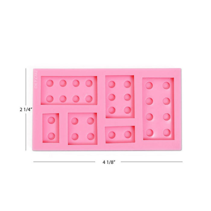 Brick, Block Silicone Mold (Lego) 6 Cavity - NY Cake | Cake Decorating & Baking Supplies