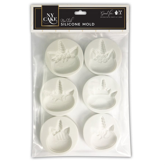 Unicorn Silicone Mold Set of 6 - NY Cake | Cake Decorating & Baking Supplies