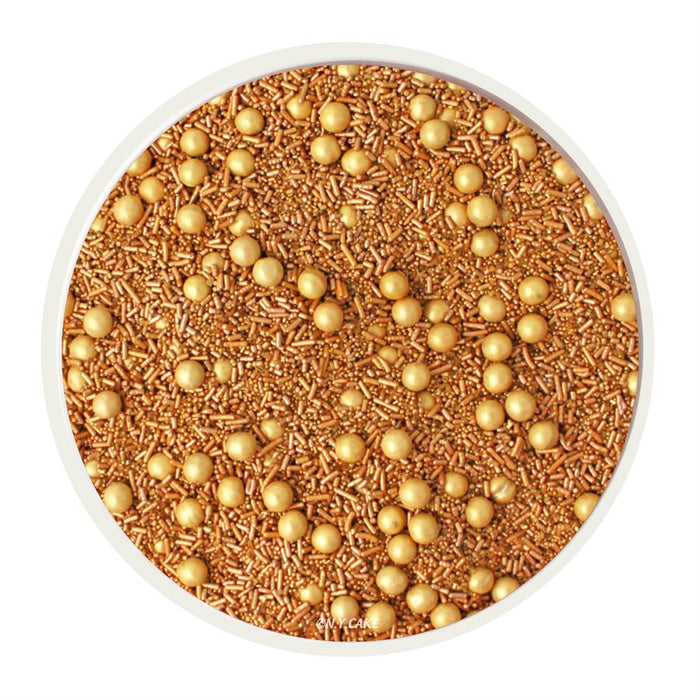 Gold Sprinkle Mix 4 Oz - NY Cake | Cake Decorating & Baking Supplies