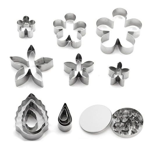 Stainless Steel Flower & Petal Set of 12 - NY Cake | Cake Decorating & Baking Supplies