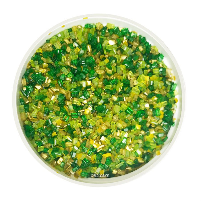 St. Patty's Day Glittery Sugar 3 Ounces - NY Cake | Cake Decorating & Baking Supplies