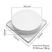 Smooth straight edge round cake made using silicone baking mold