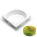 7 inch straight edge round silicone baking mold for mousse cakes, entremets, frozen desserts, and professional pastry creations