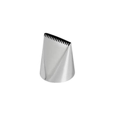 Ateco No. 789 stainless steel cake icer piping tip for buttercream frosting, basketweave decorating, textured icing, and bakery cake decorating.