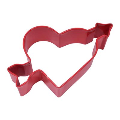 Red Heart & Arrow Cookie Cutter 4 Inch