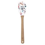 "Baking Is My Therapy" Silicone Spatula w / Wooden Handle