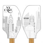 "Skyline" Silicone Spatula w / Wooden Handle