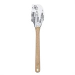 "Skyline" Silicone Spatula w / Wooden Handle