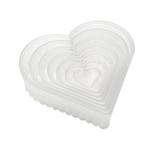 Fluted Heart Cookie and Pastry Cutter