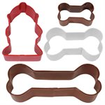 Dog Bone Cookie Cutter Set 4pcs