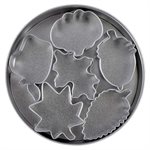 Mini Leaf Cookie Cutters 6pc