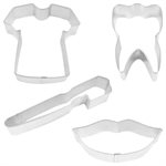 Dental Themed Cookie Cutter Set 4pcs