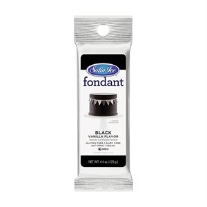 Satin Ice Black Fondant 4.4 oz.