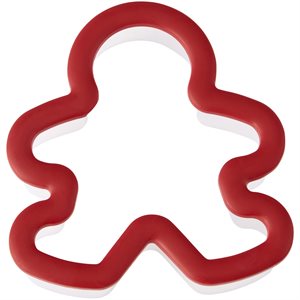 Gingerbread Boy Grippy Plastic Cookie Cutter