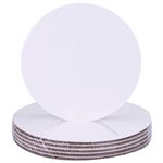 6" Greaseproof Round White Coated Cake Board (Pack of 12)