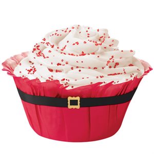 Santa Belt Baking Cup-12 CT By Wilton