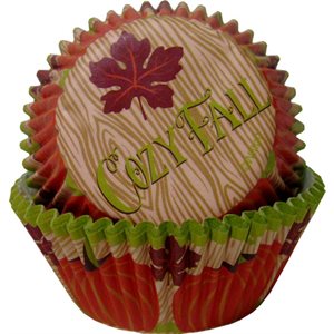 Cozy Fall Standard Baking Cups-75 CT By Wilton