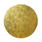 12" Gold Round Cake Drum Board, 1 / 2" Thick