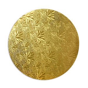 8" Gold Round Cake Drum Board, 1 / 2" Thick