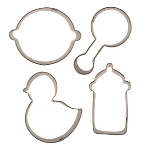 Cutie Cupcake Baby Cookie Cutter Set 4 Pcs.