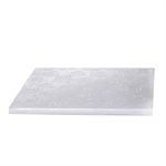 16" White Square Cake Drum Board, 1 / 2" Thick