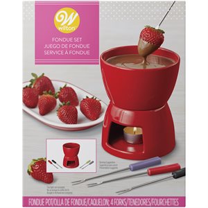 Valentine Ceramic Fondue Set