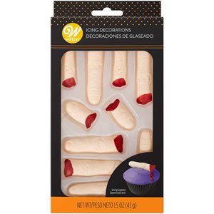 Halloween Severed Finger Icing Decorations - 1.5 oz.