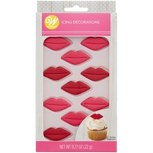 Lips Royal Icing Decorations