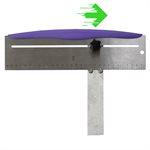 12" Adjustable Stainless Steel Icing Scraper Smoother