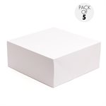 14 x 10 x 4 Inch White Cake Box Pack of 5