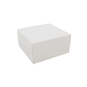 6 X 6 X 4 Inch White Cake Box 