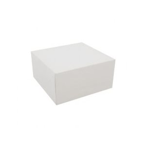 9 X 9 X 5 Inch White Cake Box 