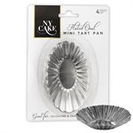 Mini Fluted Oval Tart Pan Set of 4