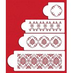 Royal Damask Cake Stencil Set