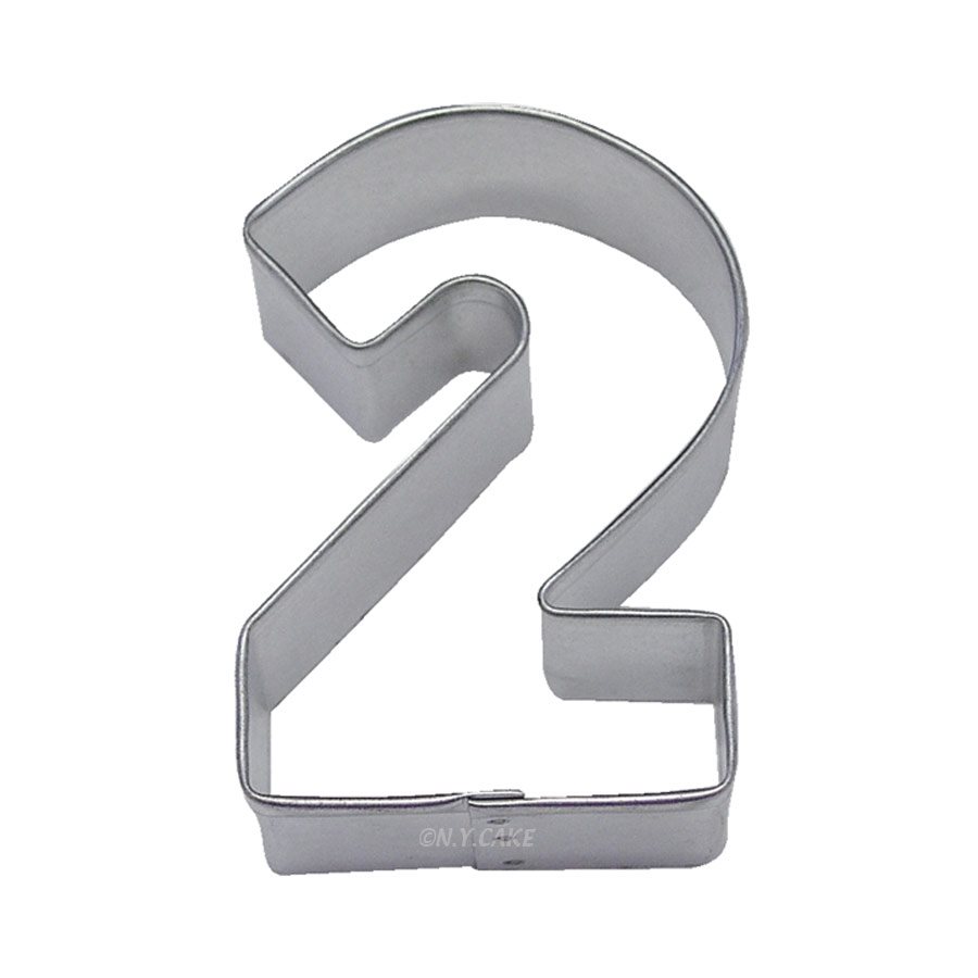 Number 2 Cookie Cutter 3 Inch