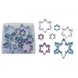 Snowflake Cookie Cutter Set Poly Resin 7 Pcs.