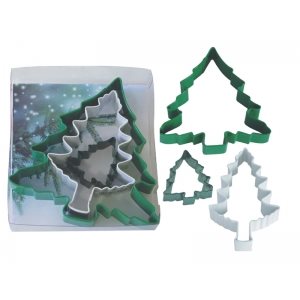 Christmas Tree Cookie Cutter Set Poly Resin 3 Pcs.