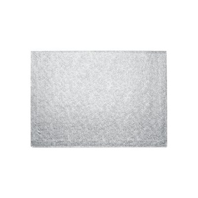 14 X 19 Inch Rectangle Silver Cake Board 1 / 2 Inch Thick