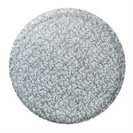 8 Inch Round Silver Cake Board 1 / 2 Inch Thick