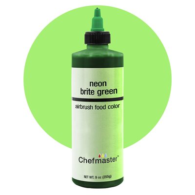 Neon Brite Green Airbrush Color 9 Ounce By Chefmaster