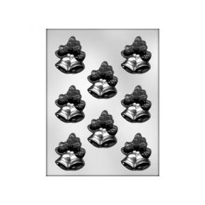 Bells & Mistletoe Chocolate Candy Mold 2 Inch