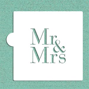 Mr & Mrs Cookie Stencil