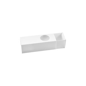 White Macaron Box Holds 6