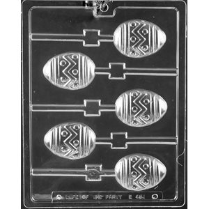 Zig Zig Egg Lollipop Chocolate Candy Mold